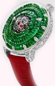 Jacob & Co Tourbillon High Jewelry Masterpieces Mystery Tourbillon Mystery Tourbillon Green Tsavorites and Diamonds