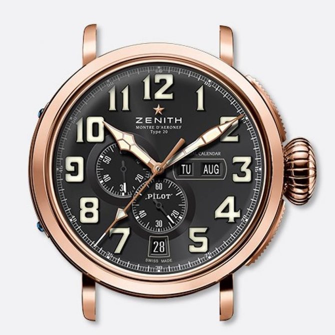 Zenith 87.2430.4054/21.C721 Pilot Montre dAeronef Type 20 Annual Calendar - фото 3