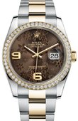 Rolex Часы Rolex Datejust Ladies 116243 Bronze Floral 36mm Steel and Yellow Gold