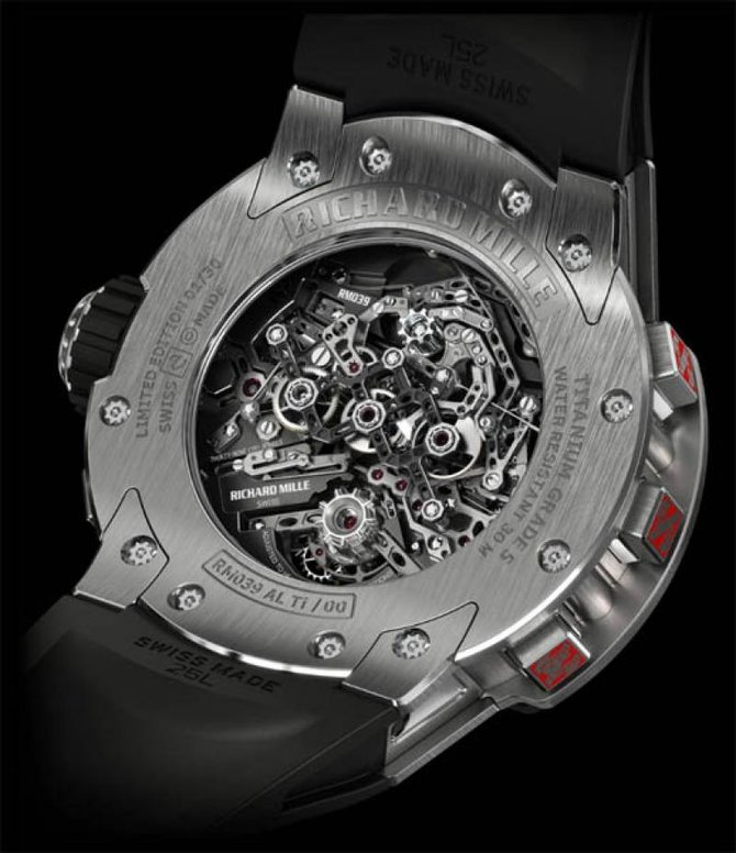 Richard Mille RM 039 Tourbillon Aviation E6-B Flyback Chronograph RM Titanium - фото 4