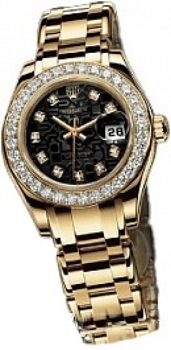 Rolex 80298 Black Jubilee D Datejust Ladies Pearlmaster 29mm Yellow Gold Masterpiece 32 Dia Bezel & Special Edition - фото 2