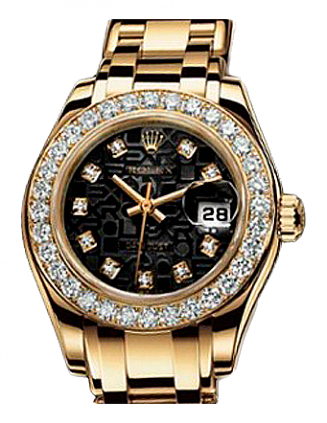 Rolex 80298 Black Jubilee D Datejust Ladies Pearlmaster 29mm Yellow Gold Masterpiece 32 Dia Bezel & Special Edition - фото 1