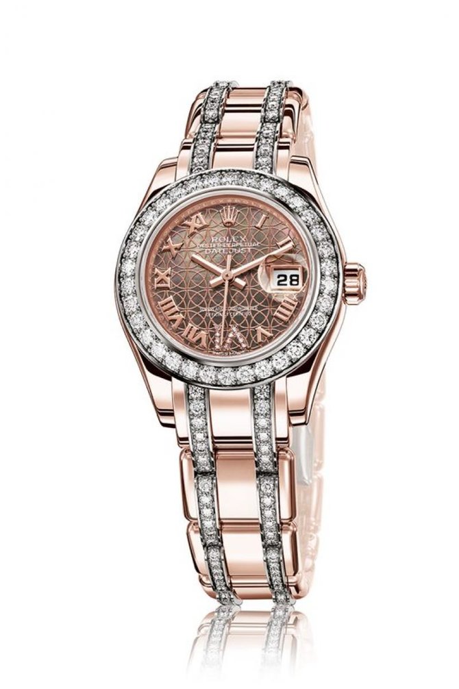 Rolex 80285 White Datejust Ladies Pearlmaster 29mm Everose Gold - фото 2