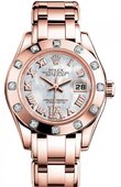 Rolex Datejust Ladies M80315-0014 Pearlmaster 29mm Everose Gold