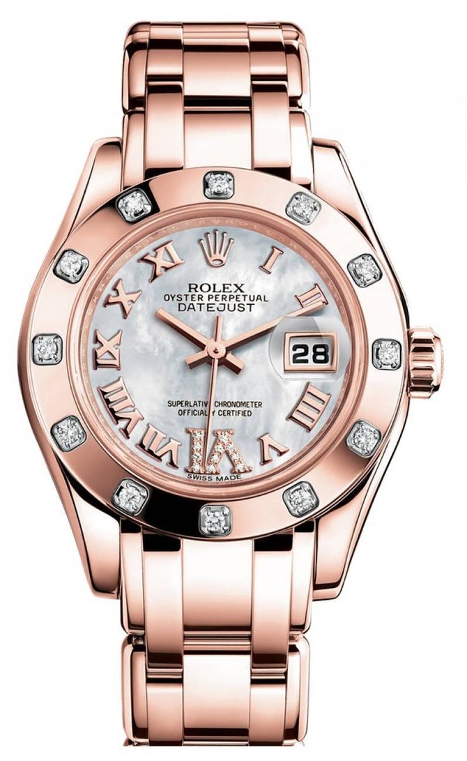 Rolex M80315-0014 Datejust Ladies Pearlmaster 29mm Everose Gold - фото 1