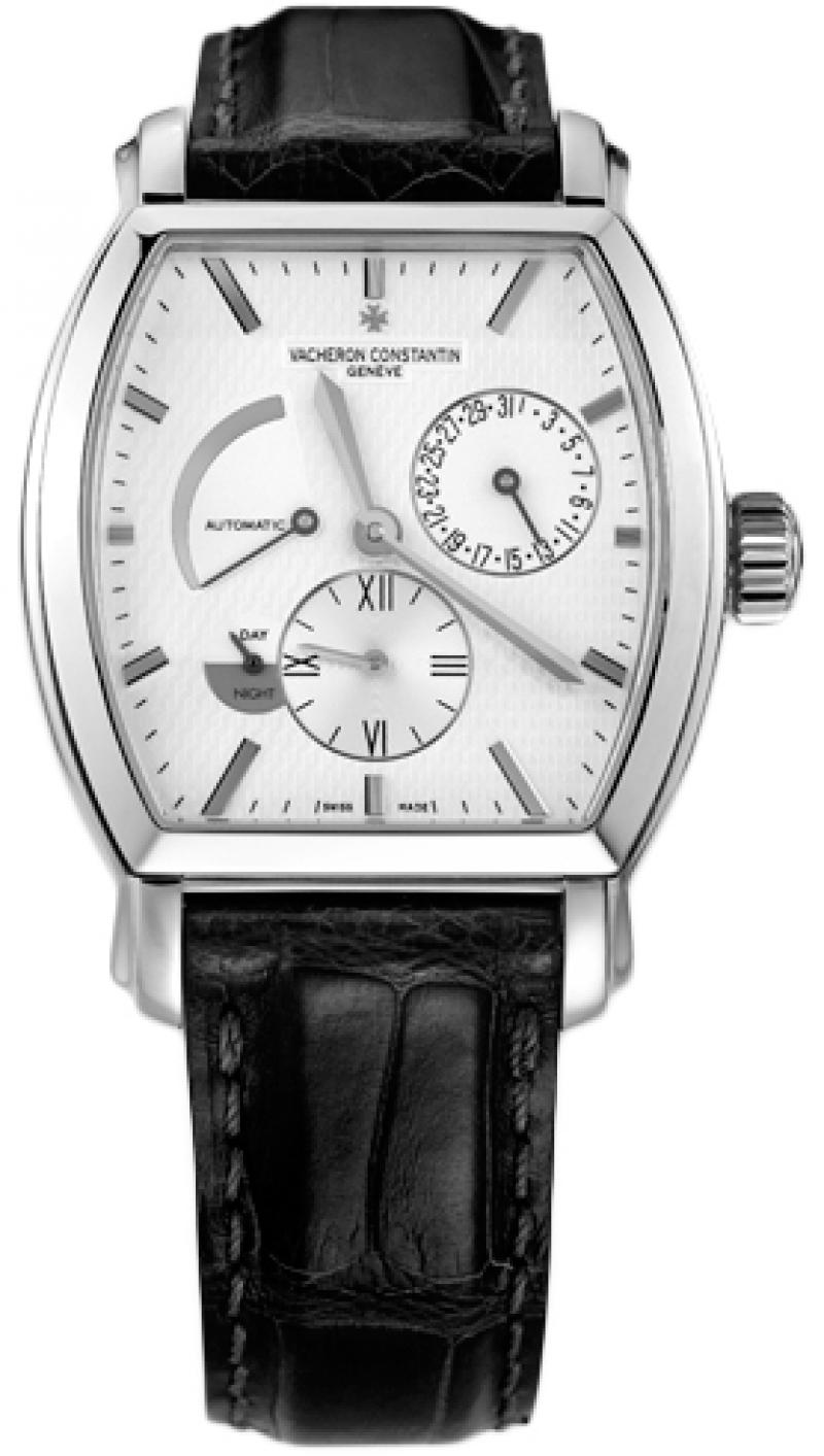 47400/000G-9100 Vacheron Constantin Tonneau Dual Time Malte