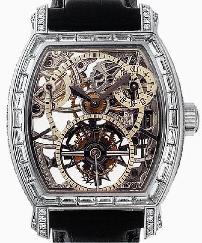 Vacheron Constantin 30669/000P-8953 Malte Tonneau Skeleton Tourbillon High Jewellery - фото 3