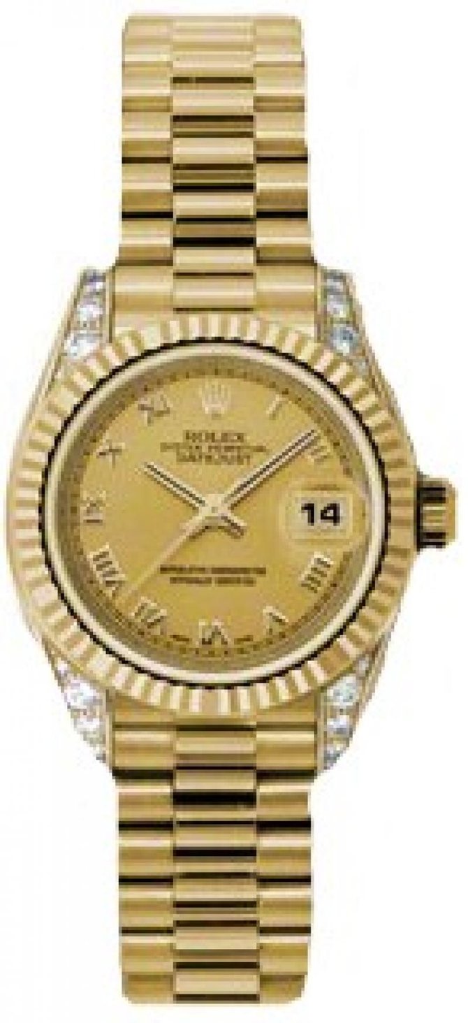 Rolex 179238 chrp Datejust Ladies 26mm Yellow Gold
