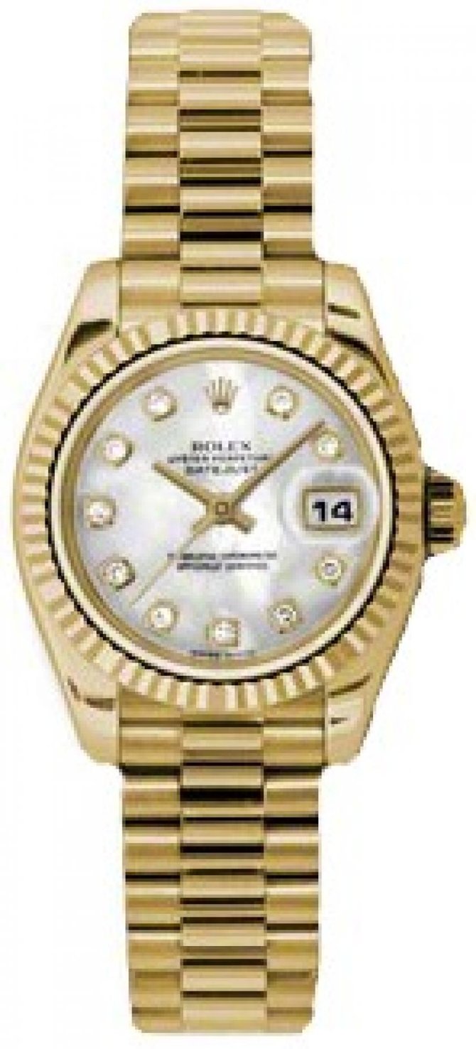 Rolex 179178 mdp Datejust Ladies 26mm Yellow Gold