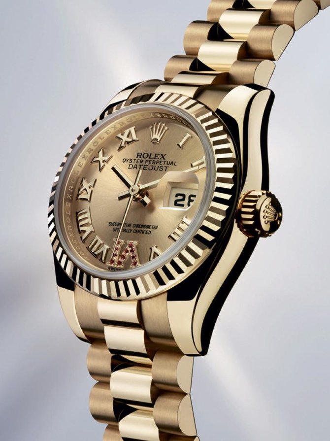 Rolex M179178-0261 Datejust Ladies 26 mm - Yellow Gold Fluted Bezel - фото 3