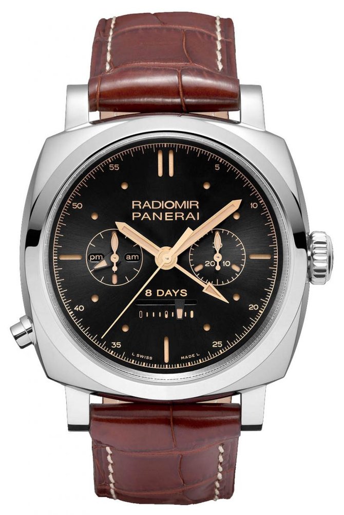 Officine Panerai PAM00503 Special Editions Radiomir 1940 Chrono Monopulsante 8 Days GMT Oro Bianco - фото 1