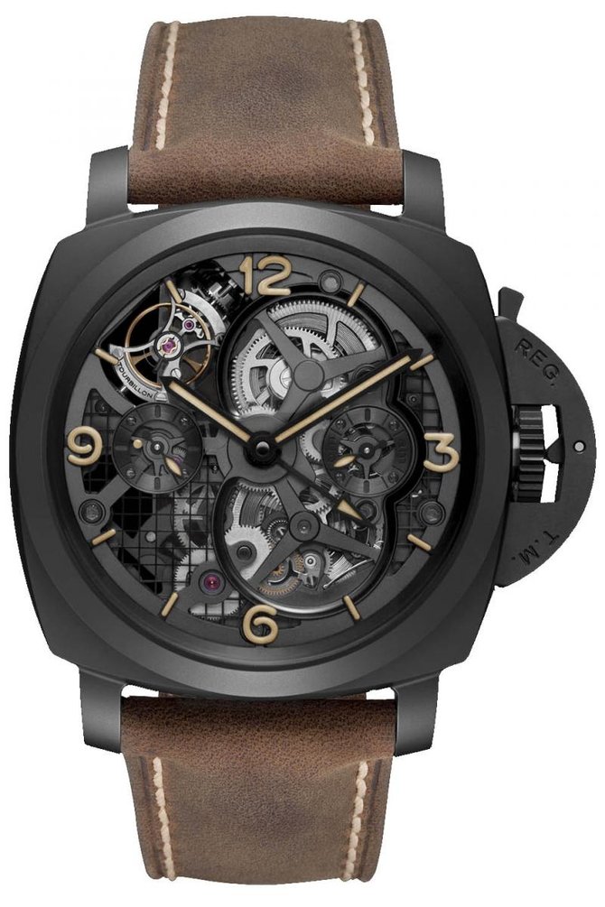 Officine Panerai PAM00528 Special Editions Lo Scienziato - Luminor 1950 Tourbillon GMT Ceramica - фото 1
