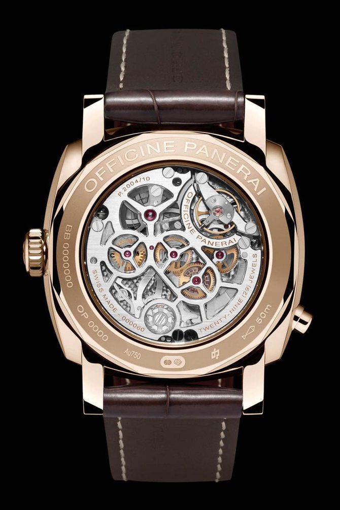 Officine Panerai PAM00502 Special Editions Radiomir 1940 Chrono Monopulsante 8 Days GMT Oro Rosso - фото 5