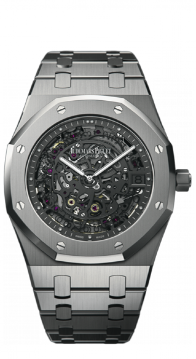Audemars Piguet 15203PT.OO.1240PT.01 Royal Oak Openworked Extra-Thin Royal Oak 39 mm - фото 1