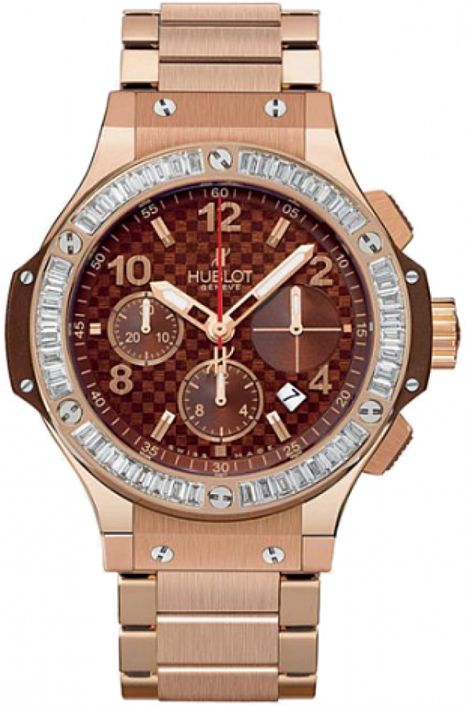 Hublot 341.PC.3380.PC.1904 Big Bang 41mm Red Gold Cappuccino Diamonds - фото 1