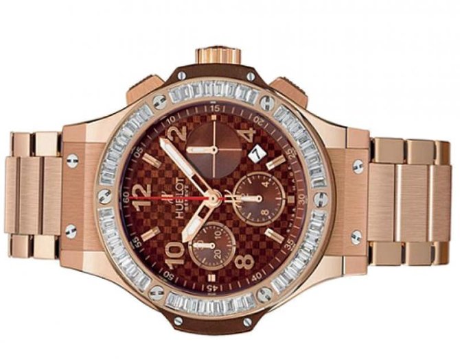 Hublot 341.PC.3380.PC.1904 Big Bang 41mm Red Gold Cappuccino Diamonds - фото 2