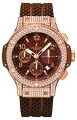 Hublot Big Bang 41mm 341.PC.3380.RC.0904 Red Gold Cappuccino Diamonds