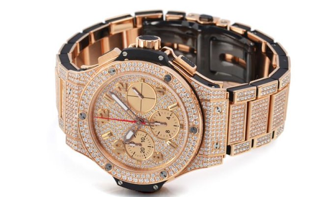 Hublot 341.PX.9010.PX.3704 Big Bang 41mm Red Gold Diamonds - фото 3