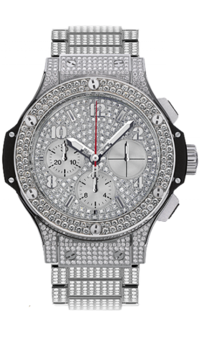 Hublot 341.SX.9010.SX.3704 Big Bang 41mm Steel Diamonds - фото 1