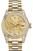 Rolex Datejust Ladies M179158-0030 26mm Yellow Gold Diamonds