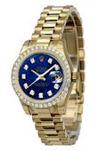 Rolex Datejust Ladies 179138 bldp 26mm Yellow Gold