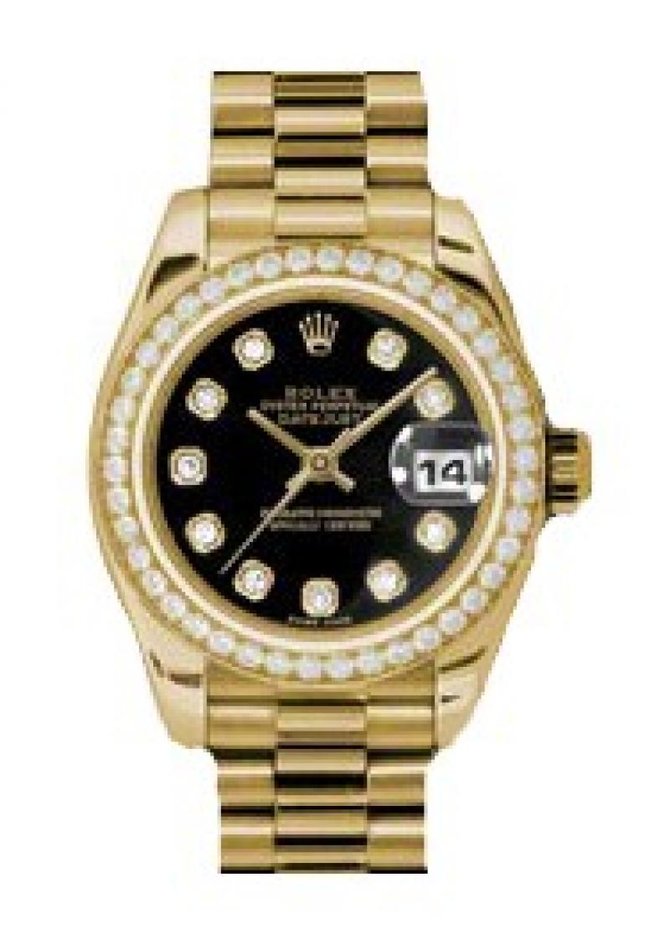 Rolex 179138 bkdp Datejust Ladies 26mm Yellow Gold - фото 1