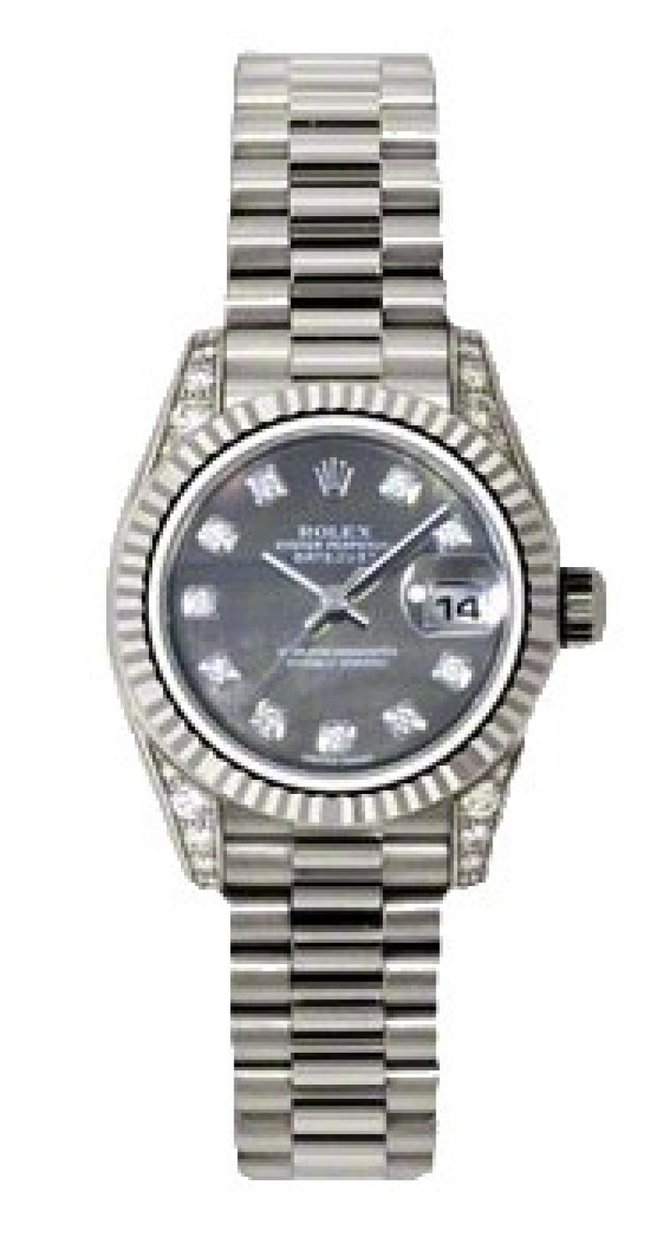 Rolex 179239 dkmdp Datejust Ladies 26mm White Gold - фото 1