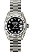 Rolex Datejust Ladies 179239 bkdp 26mm White Gold