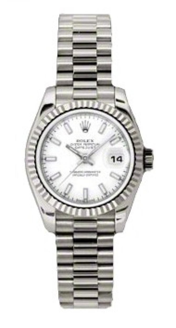 Rolex 179179 wsp Datejust Ladies 26mm White Gold - фото 1