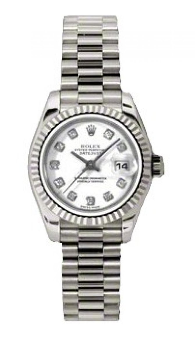 Rolex 179179 wdp Datejust Ladies 26mm White Gold - фото 1