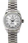 Rolex Datejust Ladies 179179 sjdp 26mm White Gold