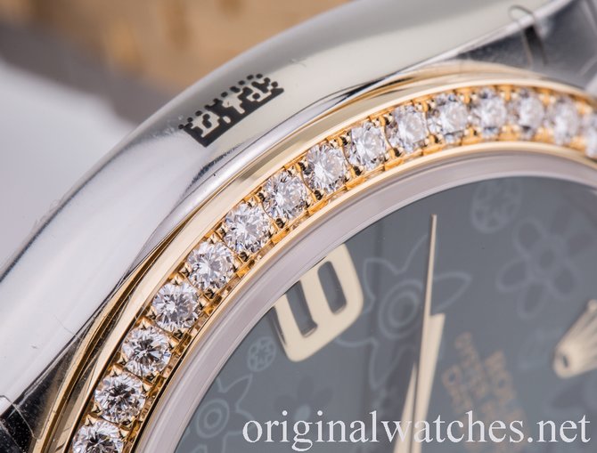 Rolex 116243 Green Floral dial Jublilee Datejust Ladies Datejust 36mm - Steel and Yellow  - фото 15