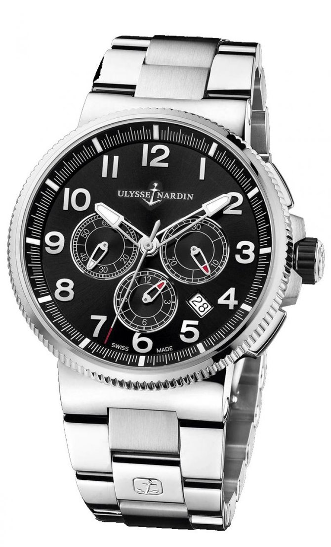 Ulysse Nardin 1503-150-7M/62 Marine Manufacture Chronograph Steel 43mm Bracelet