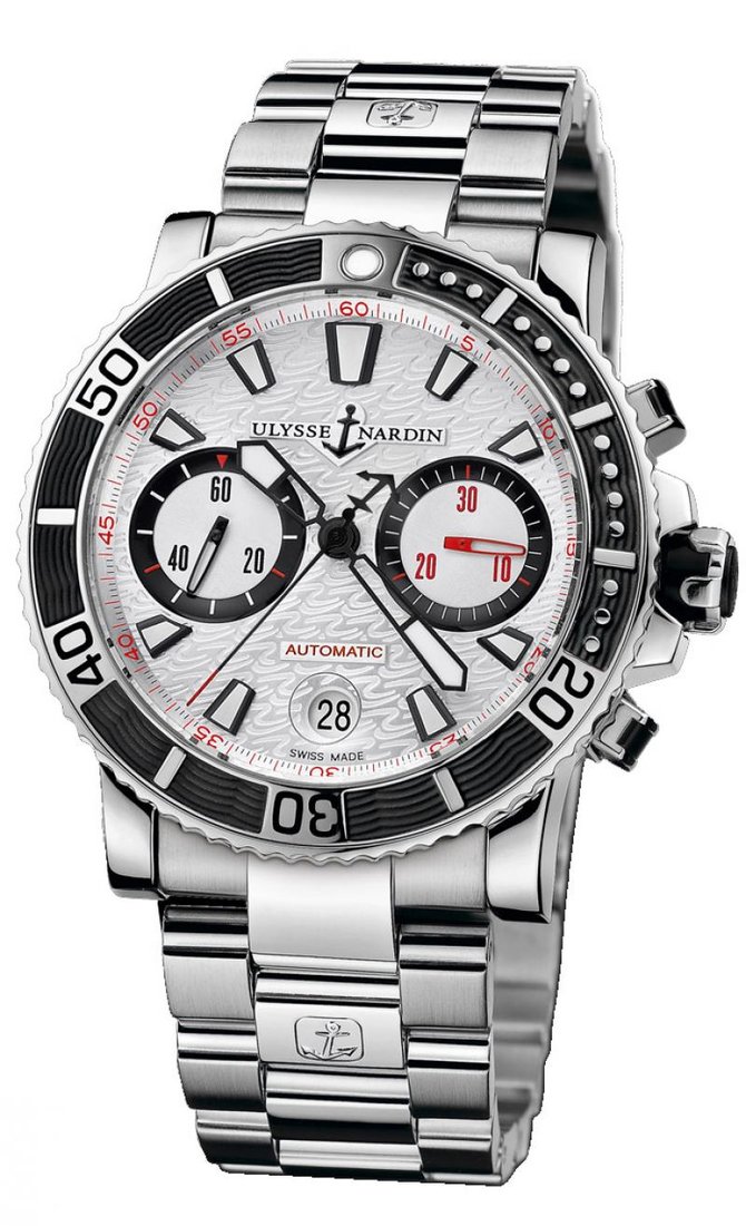 Ulysse Nardin 8003-102-7M/916 Maxi Marine Diver Chronograph Steel Bracelet