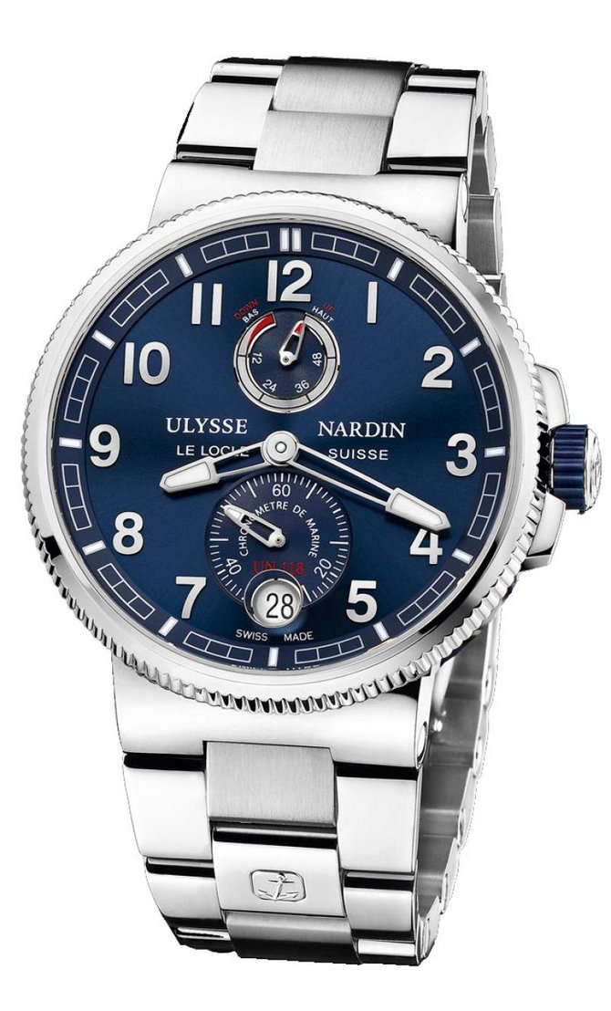 Ulysse Nardin 1183-126-7M/63 Marine Manufacture Chronometer 43 mm Steel Bracelet