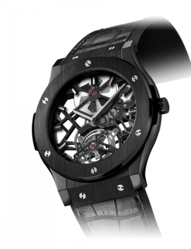 Hublot 505.CM.0140.LR Classic Fusion Skeleton Tourbillon Black Ceramic - фото 2