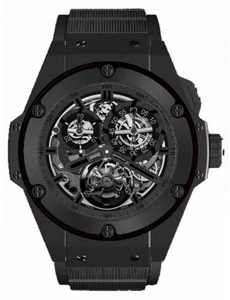 708.CI.0110.RX Hublot Chrono Tourbillon All Black King Power