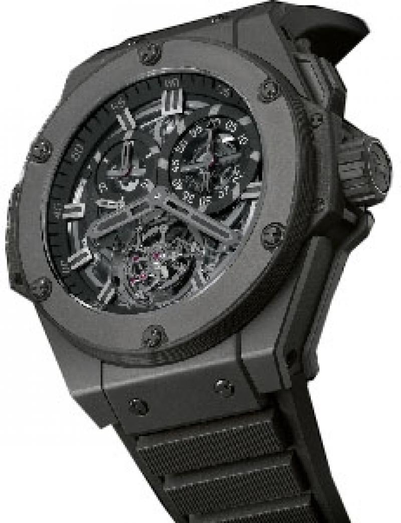 708.CI.0110.RX Hublot Chrono Tourbillon All Black King Power