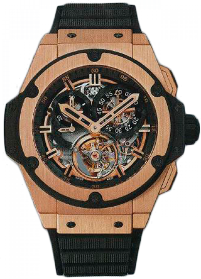 Hublot 708.CI.0180.RX King Power Chrono Tourbillon Gold - фото 1