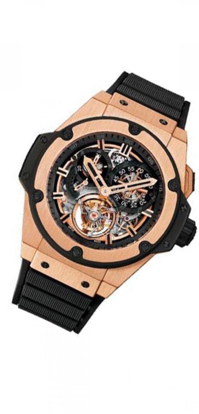 Hublot 708.PX.0180.RX King Power Chrono Tourbillon Gold - фото 3