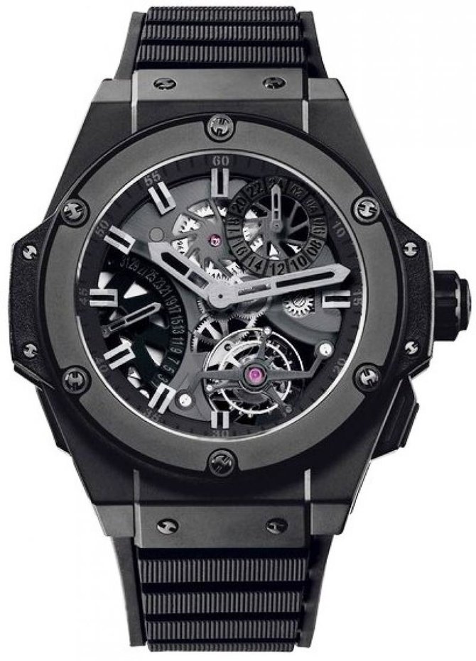 Hublot 706.CI.1110.RX King Power Tourbillon GMT All Black - фото 1