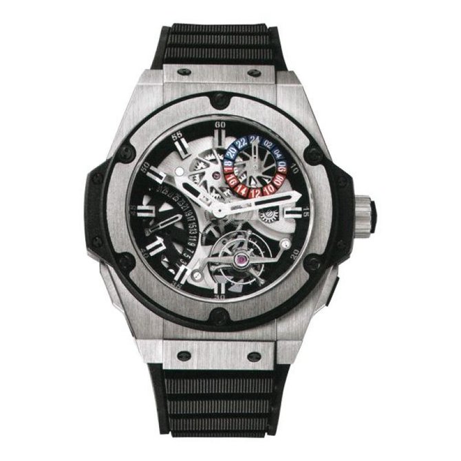 Hublot 706.ZX.1170.RX King Power Tourbillon GMT Zirconium - фото 1