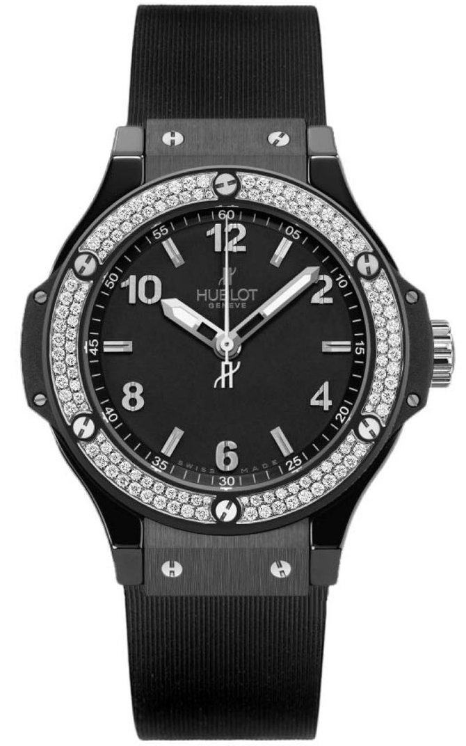 Hublot 361.CV.1270.RX.1104 Big Bang 38mm Ladies Black Ceramic Black Magic Diamonds - фото 1