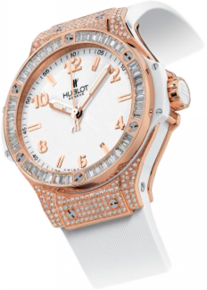 Hublot 361.PE.2010.RW.1904 Big Bang 38mm Ladies Red Gold All White Diamonds - фото 2