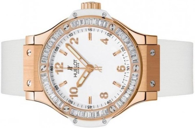 Hublot 361.PE.2010.RW.1904 Big Bang 38mm Ladies Red Gold All White Diamonds - фото 3