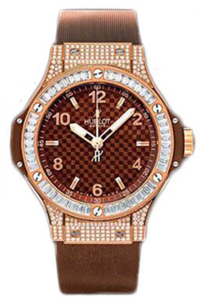 Hublot 361.PC.3380.RC.0904 Big Bang 38mm Ladies Red Gold Cappuccino Diamonds
