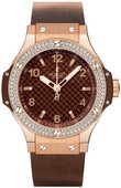 Hublot Часы Hublot Big Bang 38mm Ladies 361.PC.3380.RC.1904 Red Gold Cappuccino Diamonds