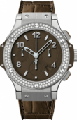 Hublot Часы Hublot Big Bang 41mm Ladies 342.PC.5490.LR.1104 Brown Diamonds