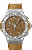 Hublot Часы Hublot Big Bang 41mm Ladies 342.SA.5390.LR.1104 Camel Diamonds