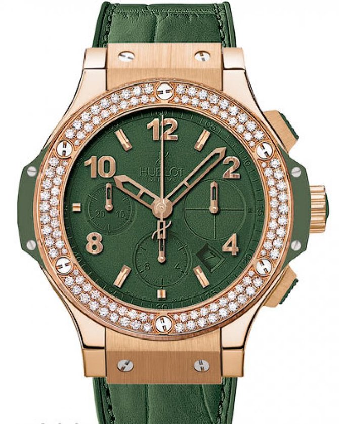 Hublot 341.PV.5290.LR.1104 Big Bang 41mm Ladies Dark Green Diamonds - фото 1